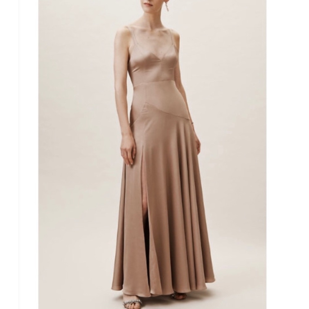 Fame and Partners Watkin’s Dress: size 4, taupe